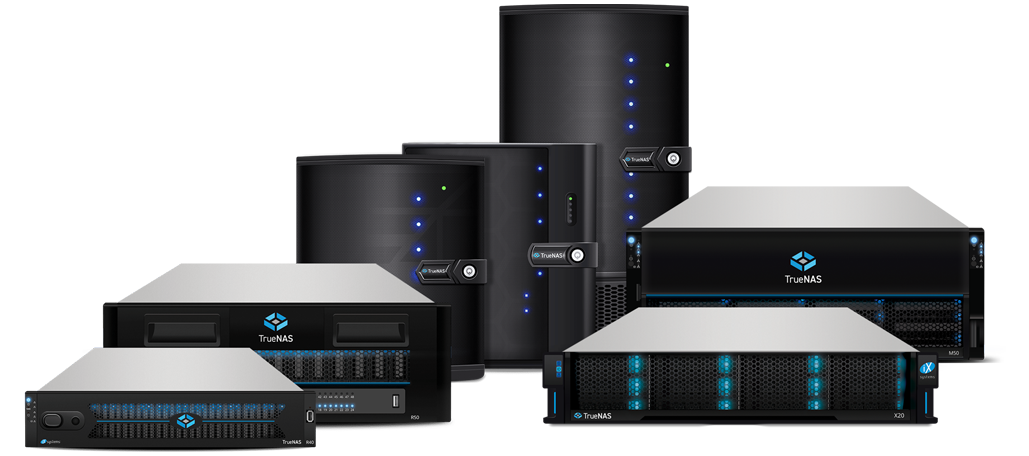 truenas-family-frontpage Familia de hardware TrueNAS Imagen Medios y entretenimiento